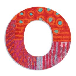 Djeco Little Big room Dekorbetű - O - Peacock letter