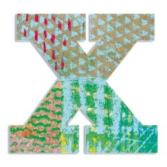 Djeco Little Big room Dekorbetű - X - Peacock letter