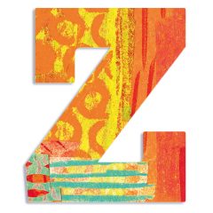 Djeco Little Big room Dekorbetű - Z - Peacock letter