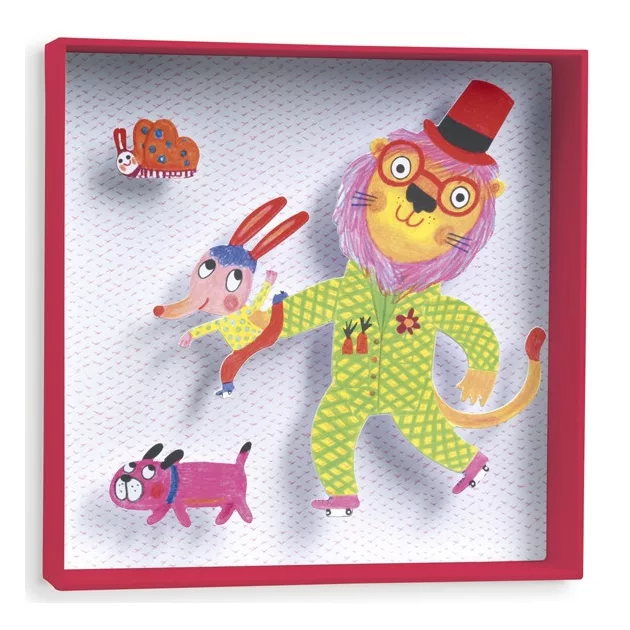 Djeco Little Big room Falikép Oroszlán - Lion 