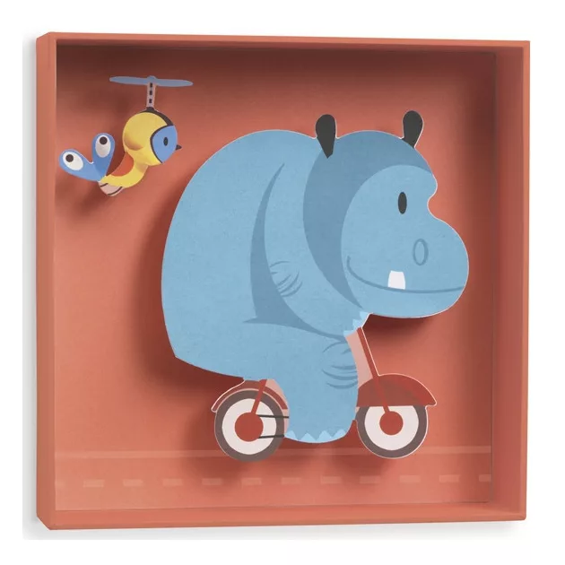 Djeco Little Big room Falikép Viziló - Hippopotamus 