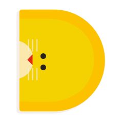 Djeco Állatdekor betű - D