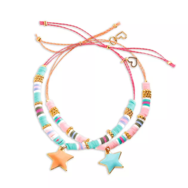 Djeco: Design by Ékszerkészítő készlet - Páros csillagok - Star Heishi