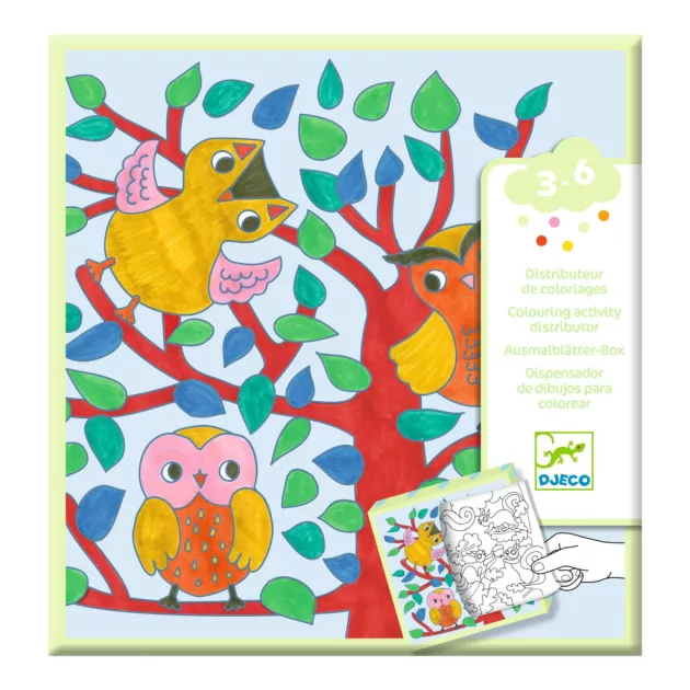 Djeco Design by Meglepetés adagoló színező Erdő - Coloring dispenser Forest