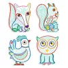 Djeco Design by Meglepetés színező Erdei barátok - Forest Friends