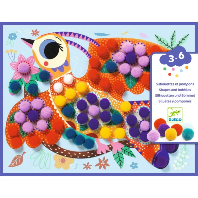 Djeco Design by Pompom-kép készítő Puha mintázatok - Assortments