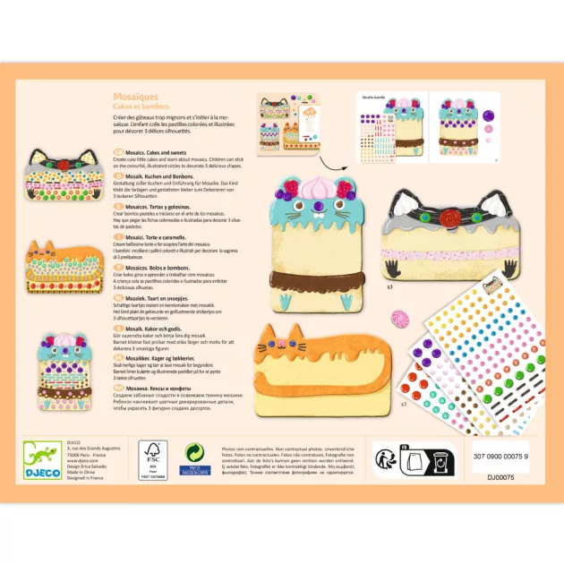 Djeco Design by Kollázs műhely Édességek - Cakes and sweets
