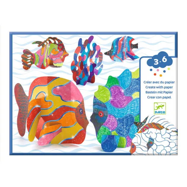 Djeco Design by Színező készlet A hullámok alatt - Under the waves