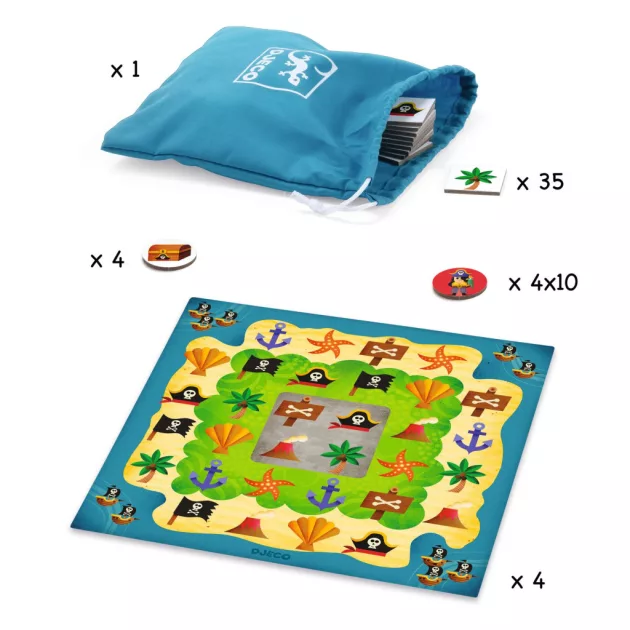 Djeco Társasjáték Kalóz kaland - Piratrix