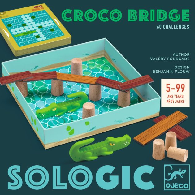 Djeco Logikai játék Hídverő - Croco Bridge