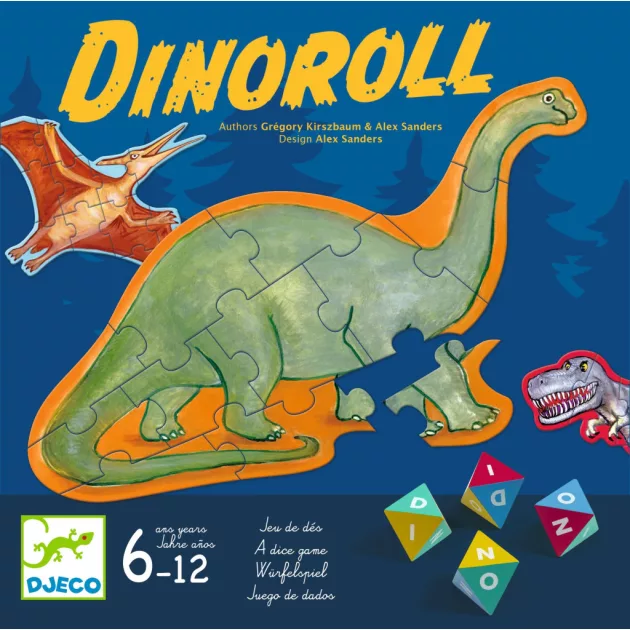 Djeco Társasjáték Dino-dino - Dinoroll