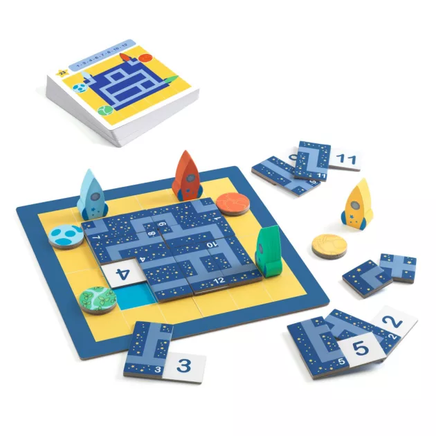 Djeco Logikai játék Útkereső - Track Puzzle