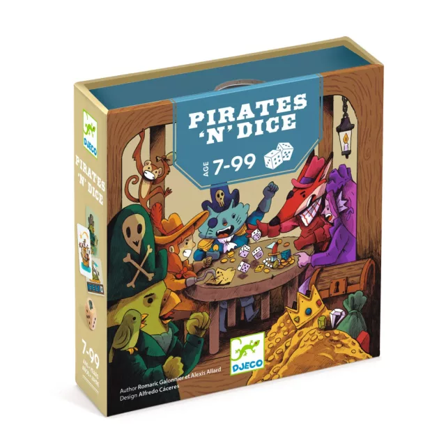 Djeco Társasjáték Kalóz kockázat - Pirates 'n' Dice
