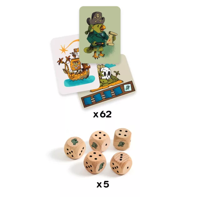 Djeco Társasjáték Kalóz kockázat - Pirates 'n' Dice