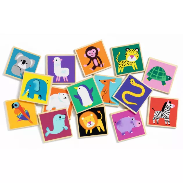 Djeco Memória játék Emlékező - Memo Wood