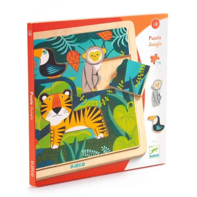 Djeco Képkirakó puzzle Dzsungel puzzle - Puzzlo Jungle