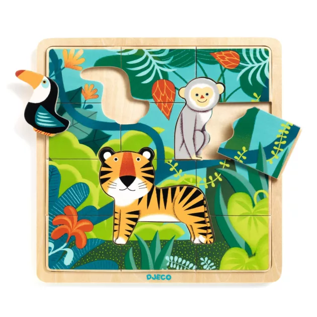Djeco Képkirakó puzzle Dzsungel puzzle - Puzzlo Jungle
