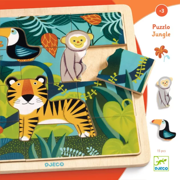 Djeco Képkirakó puzzle Dzsungel puzzle - Puzzlo Jungle