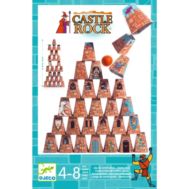 Djeco Célbadobó játék Épít-rombol - Castle Rock