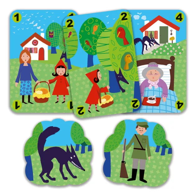 Djeco Kártyajáték Piroska kód - Méchanlou 