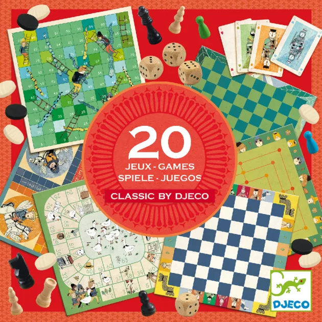 Djeco Társasjáték klasszikus - Classic box 20 játék