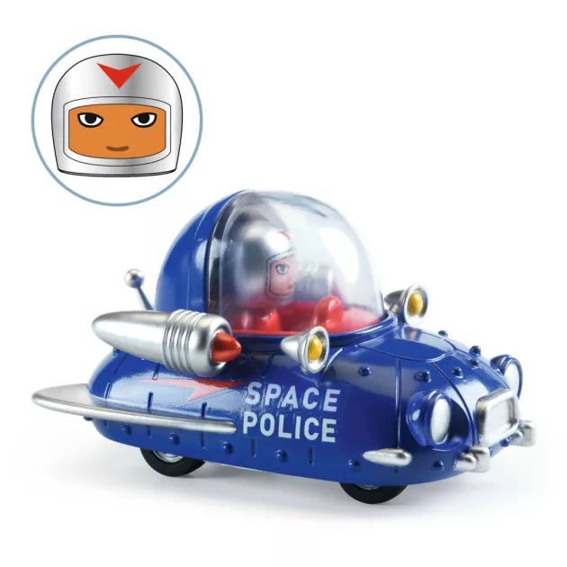 Djeco CRAZY MOTORS Játékautó Űr Zsaru - Space police