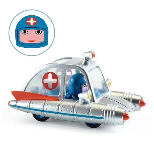 Djeco CRAZY MOTORS Játékautó Űr Mentő - Space Ambulance
