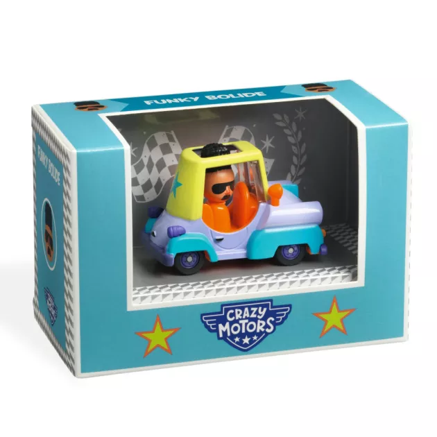 Djeco Grazy Motors CRAZY MOTORS játékautó Dizsis Versenyautó - Funky Bolide