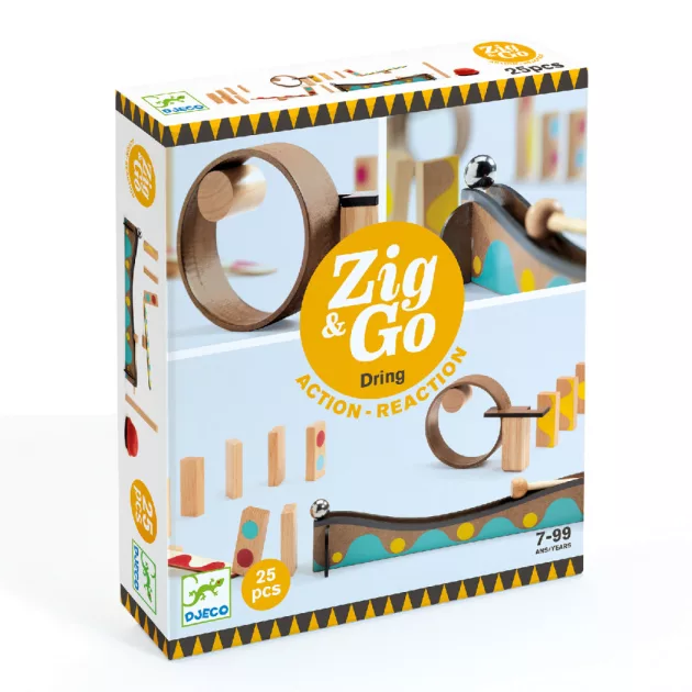 Djeco Építőjáték, Sokasodó, 25 db - Zig & Go