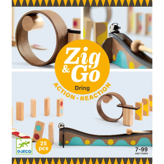 Djeco Építőjáték, Sokasodó, 25 db - Zig & Go