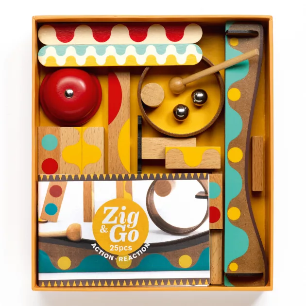 Djeco Építőjáték, Sokasodó, 25 db - Zig & Go