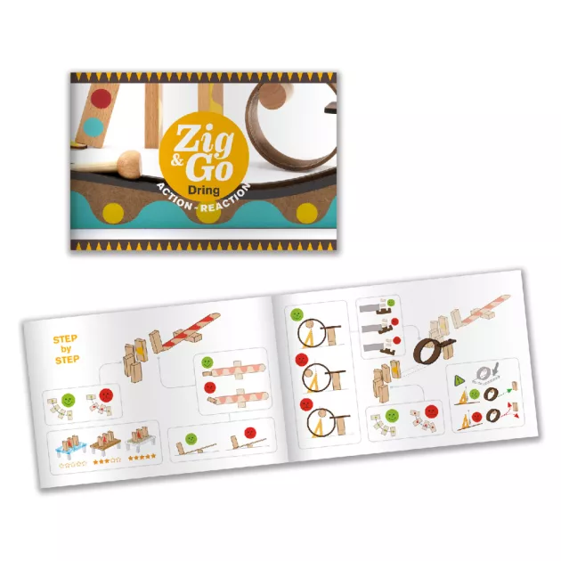 Djeco Építőjáték, Sokasodó, 25 db - Zig & Go