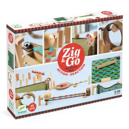 Djeco Építőjáték, Sokasodó, 48 db - Zig & Go 