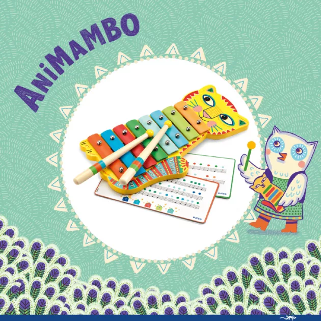 Djeco Animambo Játékhangszer - Metalofon