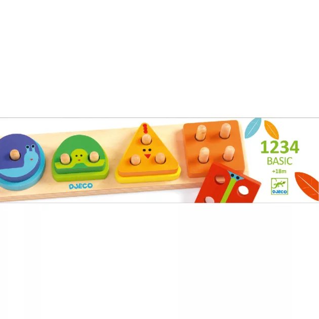 Djeco Formaillesztő formaberakó Számos alapozó - 1234Basic