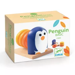 Djeco Formaillesztő Pingvin 4 kerékkel - Penguin Basic