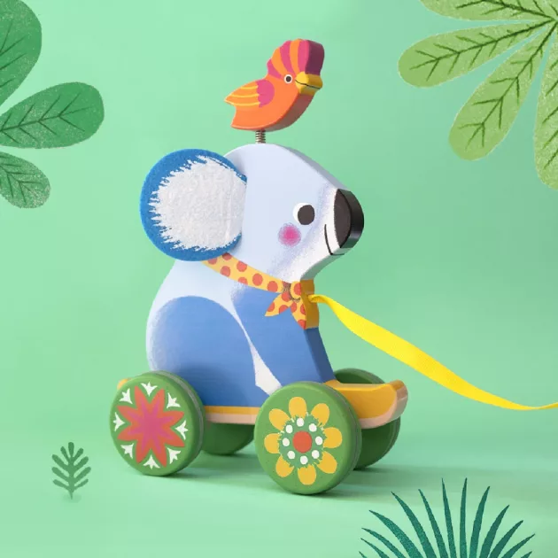 Djeco Húzható játék Otto koala - Otto