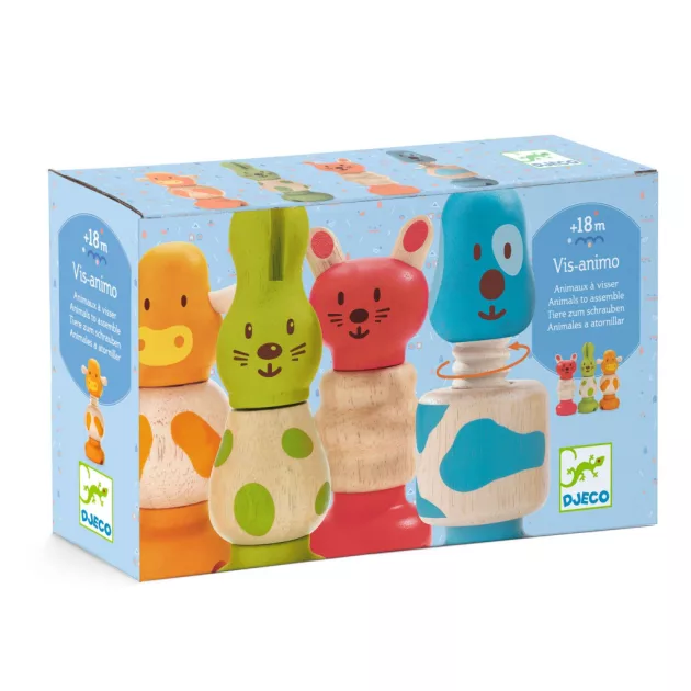 Djeco Toronyépítő Kreatív állatfigurák - Vis-animo