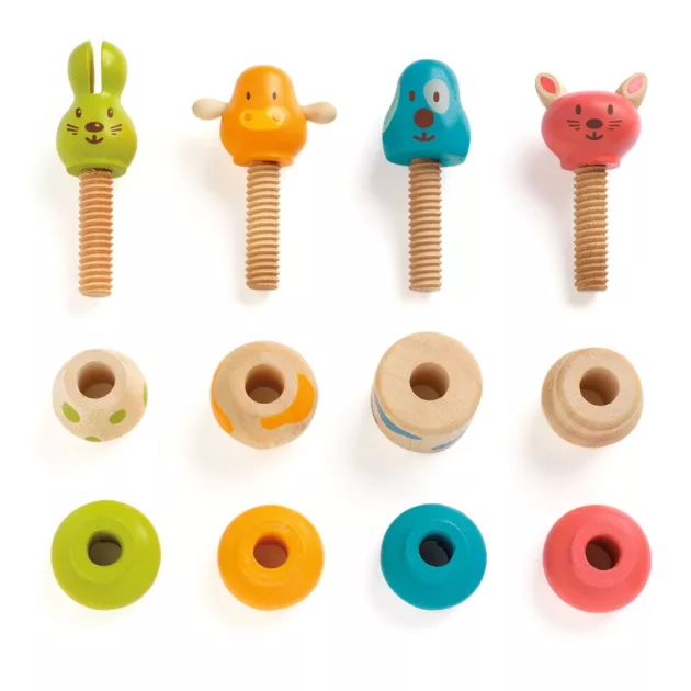 Djeco Toronyépítő Kreatív állatfigurák - Vis-animo