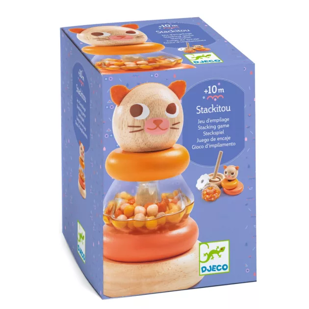 Djeco Toronyépítő Macska - Stackitou