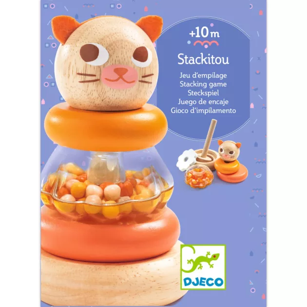 Djeco Toronyépítő Macska - Stackitou