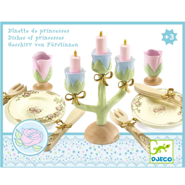 Djeco Hercegnők étkészlete - Dishes of princesses