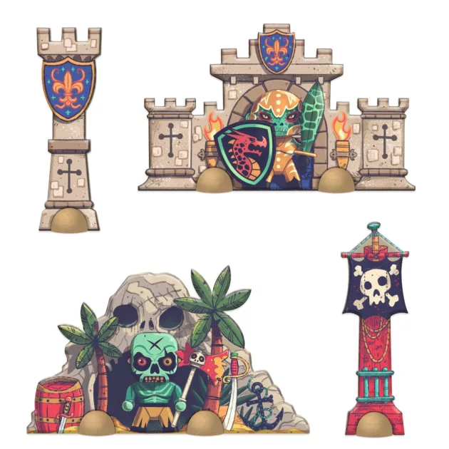 Djeco Arty Toys Óriás puzzle Kalóz világ 30 db-os - Giant puzzle-Battle