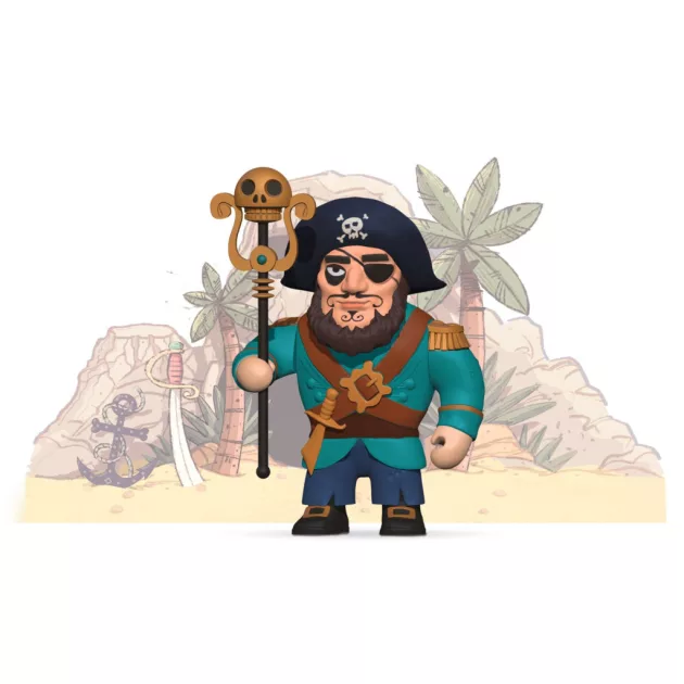 Djeco Arty Toys Kalóz kapitány - Ze Piratous