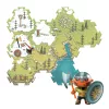 Djeco Arty Toys Óriás puzzle Barbárok birodalma 15-db-os - Puzzl’Up Alric Barbarious
