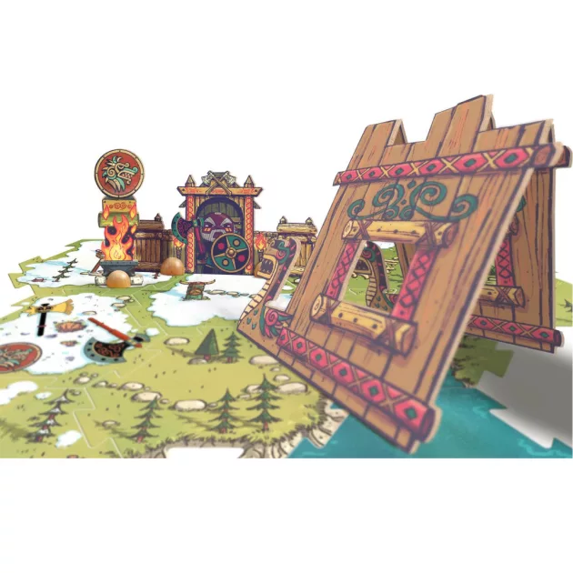 Djeco Arty Toys Óriás puzzle Barbárok birodalma 15-db-os - Puzzl’Up Alric Barbarious
