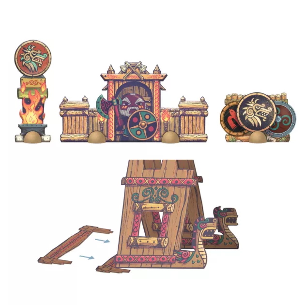 Djeco Arty Toys Óriás puzzle Barbárok birodalma 15-db-os - Puzzl’Up Alric Barbarious