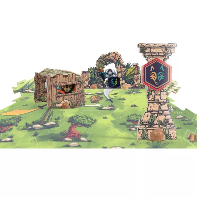 Djeco Arty Toys Óriás puzzle Bestiák birodalma 18 db-os - Puzzl’Up Voras Furious