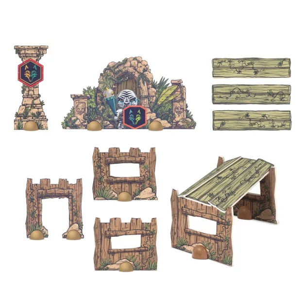 Djeco Arty Toys Óriás puzzle Bestiák birodalma 18 db-os - Puzzl’Up Voras Furious