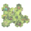 Djeco Arty Toys Óriás puzzle Bestiák birodalma 18 db-os - Puzzl’Up Voras Furious